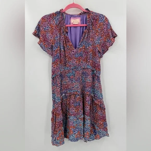 Anthropologie Robin Floral Tierred Dress XS - Picture 2 of 5